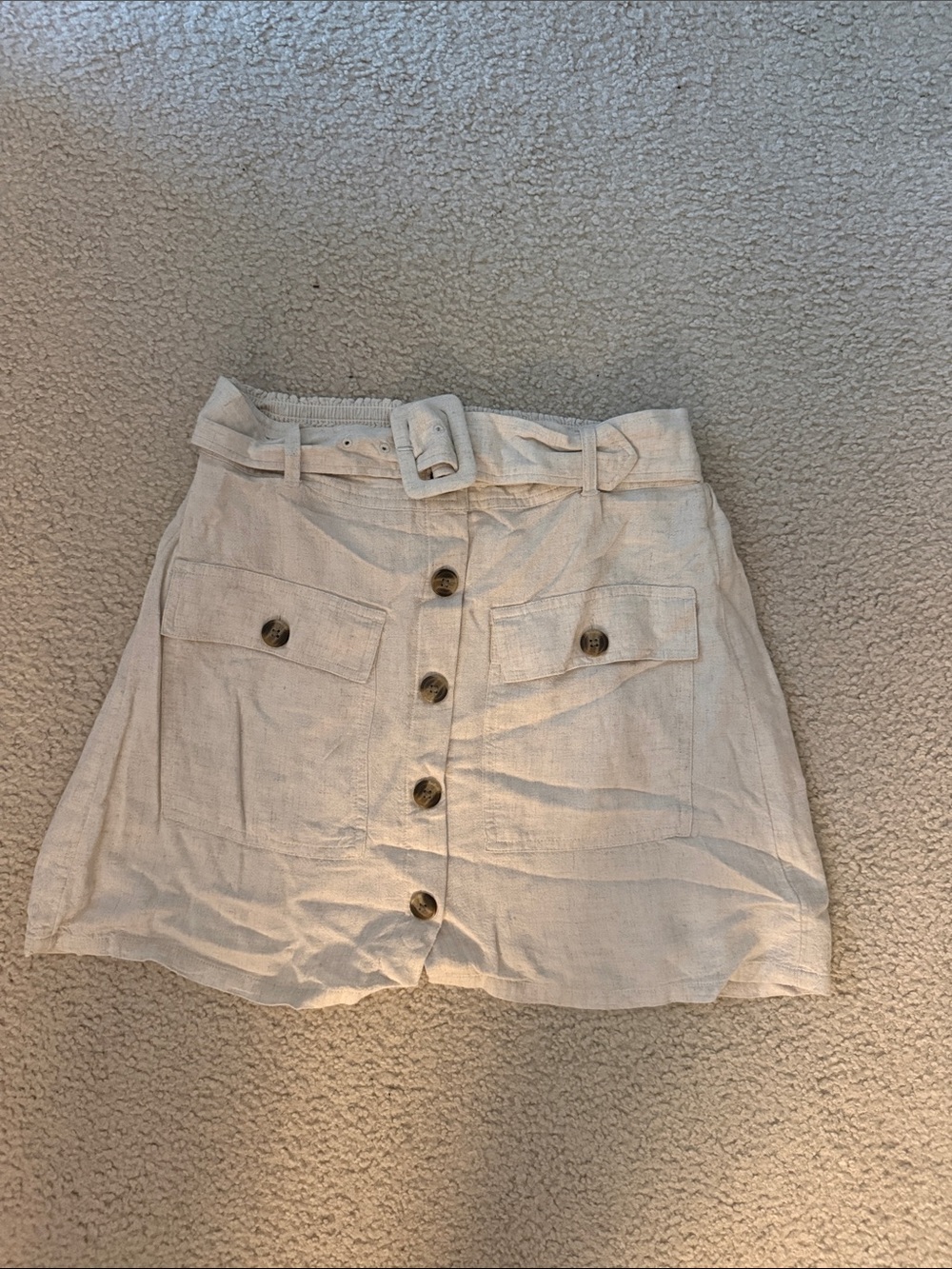 AMERICAN EAGLE linen button mini skirt